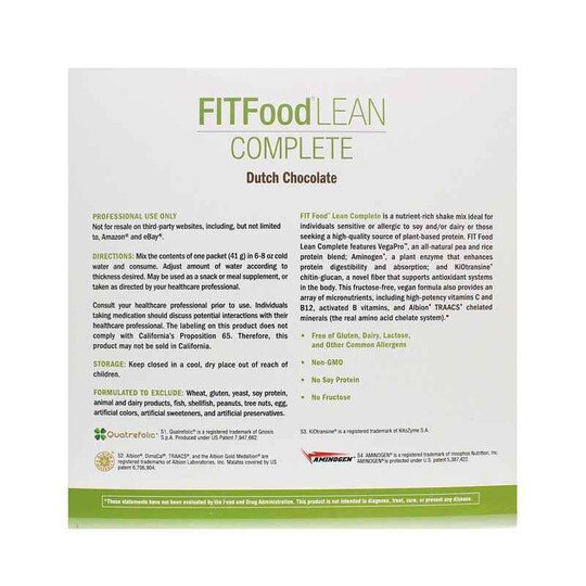 FITFood Lean Complete, XYM